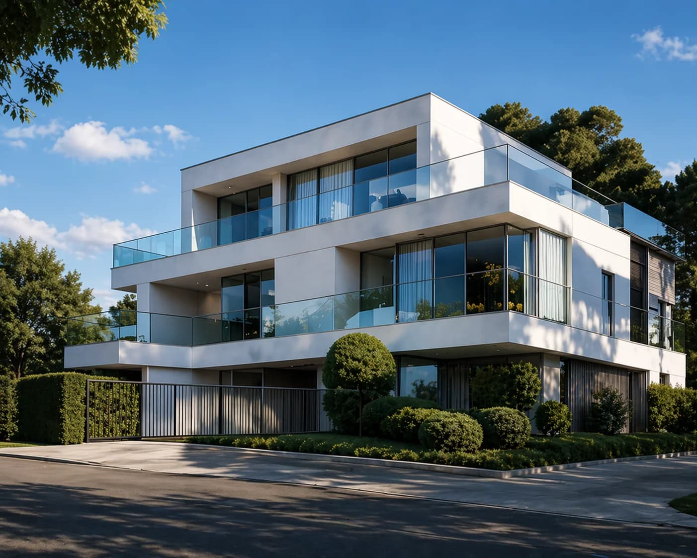 Edificio moderno representando la gestión inmobiliaria con Domexa